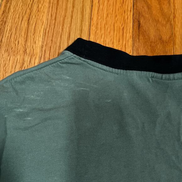 Vintage Coca-Cola T-Shirt Baseball Green Black Colorblock Elbow Sleeve Distress - Picture 11 of 11